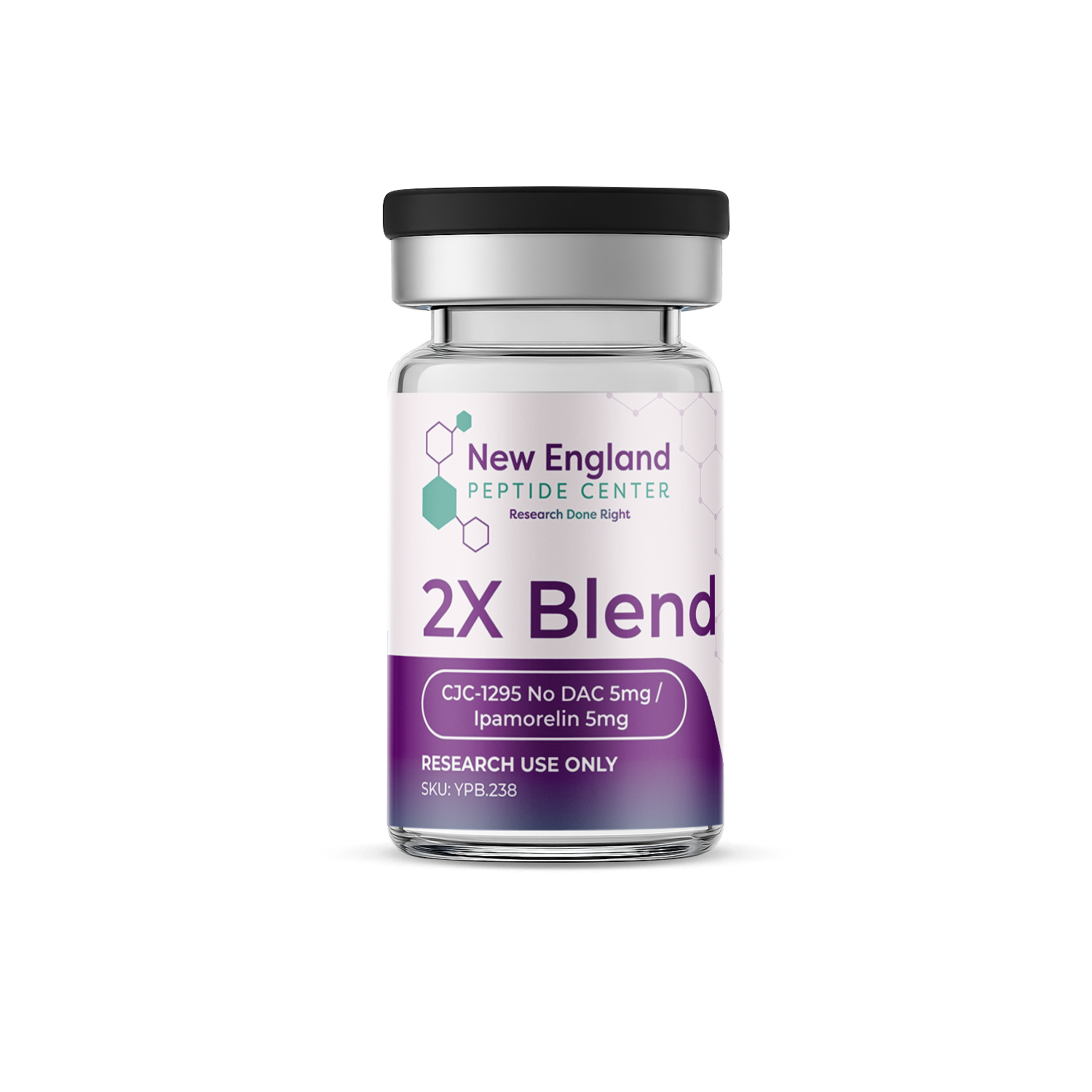 2X Blend CJC-1295 Without DAC (5mg) / Ipamorelin (5mg)